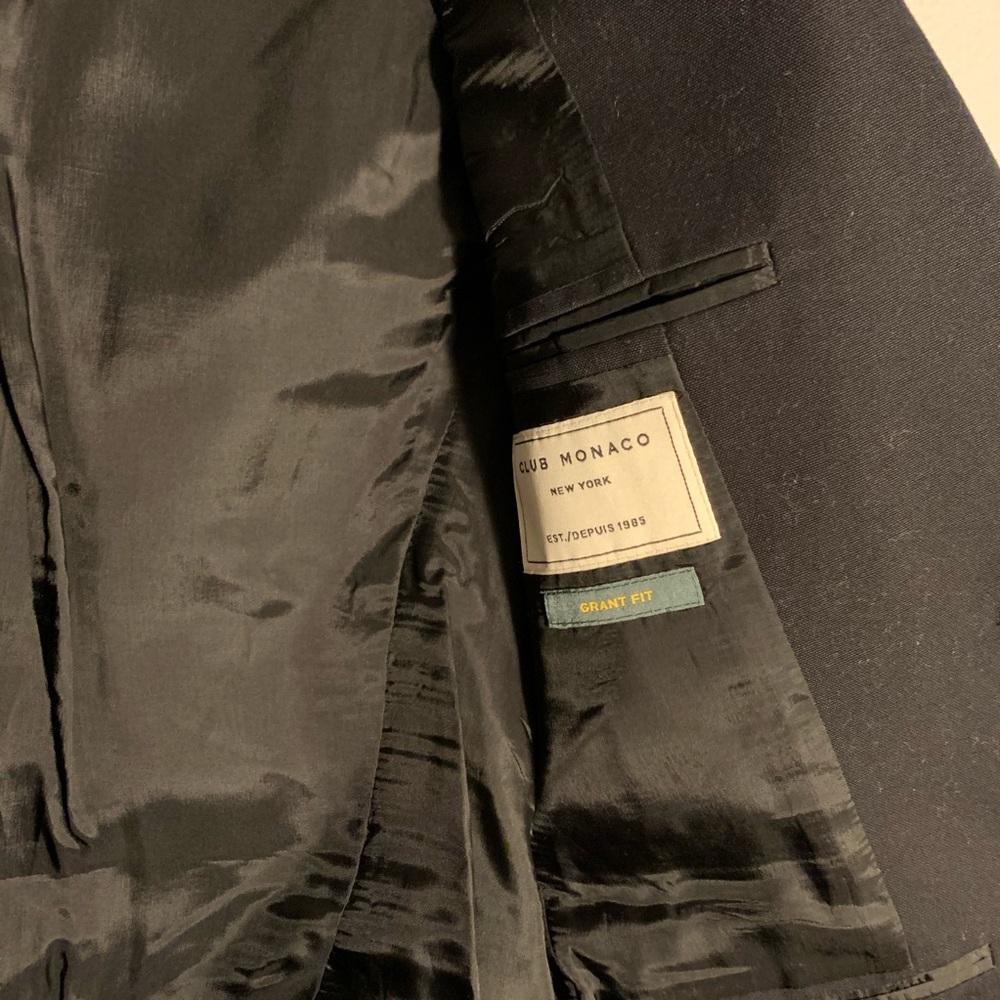 Club Monaco Men 36S Black Blazer - Picture 5 of 6